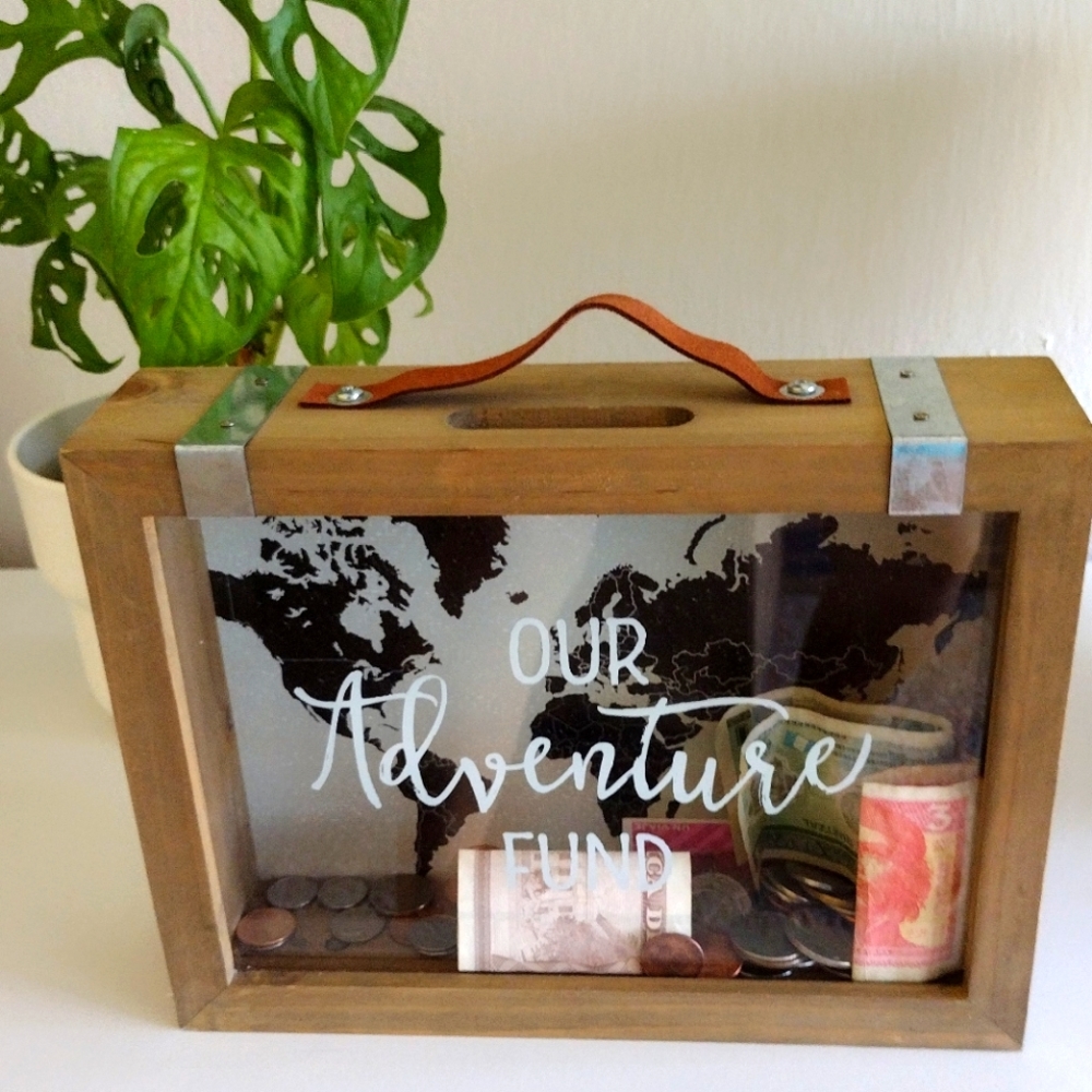 ~ Adventure Fund Bank, Vintage Suitcase ~